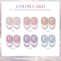Miss Gooey Semi Permanent 6 Couleurs Vernis à ongles gel œil de chat Ensemble UV LED Vernis à ongles gel professionnel Fournisseur d'étiquettes privées Usine OEM