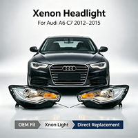 Phare avant bi-xénon D1S 6000K remanufacturé OEM avec projecteur DRL pour Audi A6 C7 2012-2015 pré-lifting