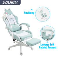 Vente en gros chaise de jeu Dowinx nouveau design chaise de jeu mignonne chaise de jeu inclinable avec oreilles de chat pour les filles