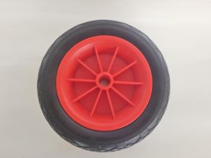 Pneu solide en cuir mousse PU de 10 pouces 3.00-4 roue de remorque de bateau industriel roue solide en plastique utilisée - Product Image 6