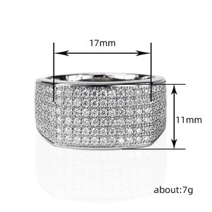 Anello Starry Pave per donna, gioielli minimalisti in stile cool personalizzati per l'indice - Product Image 5