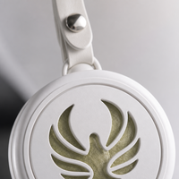 Diffuseur d'arômes pour voiture FTQS, rond, blanc, pendentif parfumé suspendu, désodorisant, OEM, marque privée, longue durée, cadeau auto