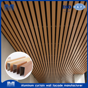 Revestimiento de Aluminio Económico 4x8 para Decoración del Hogar, Diseños de Techo Decorativos, Revestimiento WPC para Sala de Grabación, Azulejos <span class=keywords><strong>2x4</strong></span> al por Mayor, Techo Europeo - Product Image 2