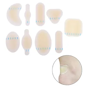 Pansements hydrocolloïdes pour ampoules, pieds, 100 unités, coussin pour talon et orteil, résistant à l'eau, certifié CE, prévention - Product Image 4