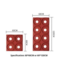 Bloc creux en PU multi-trous, composant de structure, pour mur de séparation, décoration de tête de porte, mur de fond, moderne, extérieur, imperméable