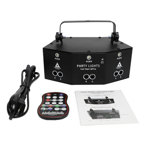 Luz LED a Todo Color para Escenario, Luz Láser Estroboscópica para DJ, Pista de Baile, 15 Ojos, 5000mW, RGB, Novedad - Product Image 6