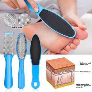 Kit de soin des pieds 8-en-1 : brosse à double face en acier inoxydable, lime à pieds, grattoir pour peaux mortes, fourche à peaux mortes, et bande de polissage pour ongles des orteils - Product Image 3