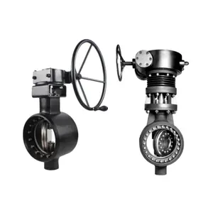 High Performance Low Price 300lb A105 Hard Seal Triple Offset Multi-Layer Electric Butt Welded Butterfly Valve Factory