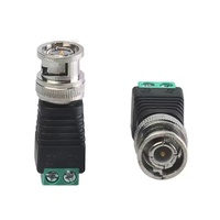 Conector BNC Macho de 2 Pines de Alta Calidad, Sin Soldadura, Duradero, con Pines 1P, Chapado en Oro y Cobre, Clasificación de 12V y 10A para Aplicaciones de Audio y Video