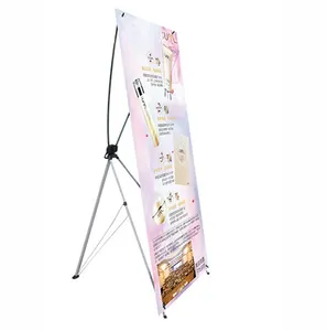 Custom Printing Graphic X Stand Display Banner Uniek Ontwerp Om Individualiteit Te Tonen Voor Decoratie En Markering