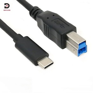 Cable USB C a USB B 3.0 DFX de 5 Gbps y 1 m, Cable de Impresora Tipo C para MacBook, Disco Duro Externo, <span class=keywords><strong>Controlador</strong></span> de <span class=keywords><strong>DJ</strong></span>, Piano - Product Image 1