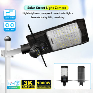 Chất lượng cao tất cả-trong-một năng lượng mặt trời ánh sáng đường phố với ống kính kép 4 gam CCTV Camera tùy chỉnh tư nhân tầm nhìn ban đêm CMOS cảm biến - Product Image 4