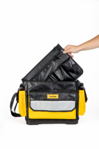 Túi đựng dụng cụ thợ điện chất liệu bạt PVC cao cấp, dung tích lớn, ngăn đựng có thể tháo rời, chống thấm nước, miệng rộng, OEM. - Product Image 5