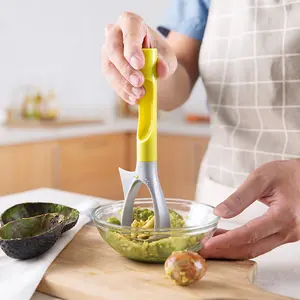 Cozinha Gadget Ferramenta Plastic Abs Fruit Apple Corer Slicer Peeler Pitter Faca Cortador Abacate Spoon Separator
