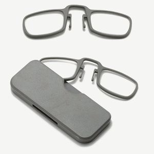 Lunettes de lecture unisexe ultra-minces portables avec mini-clip nasal et étui – Vente en gros - Product Image 5