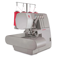 Machine à coudre surjeteuse Singer 14HD854 2/3/4 fils, robuste, pour plusieurs couches, portable, pour la couture à domicile