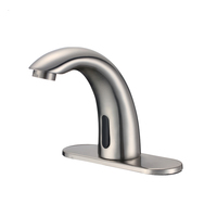 Robinet de salle de bain intelligent WaterMark cUPC avec capteur, chromé, sans contact, mitigeur de lavabo à détection infrarouge, sans plomb