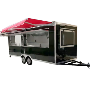 Grand bus à deux étages américain rétro voiture-restaurant café crème glacée boisson camion de nourriture nouveau camping restaurant chariot remorque à <span class=keywords><strong>vendre</strong></span> - Product Image 1