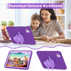 2025 iPad 11-inch trẻ em trường hợp đầy màu sắc bền silicon Bìa bướm đứng Bút Chì Chủ dây đeo tương thích 2022 iPad 10 - Product Image 4