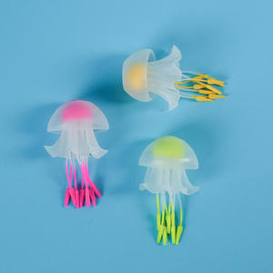 Medusas fluorescentes decoración de acuario de tamaño pequeño y mediano gel de sílice flotante colorido paisaje de acuario de medusas - Product Image 2
