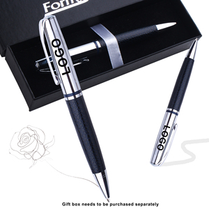 Superior Quality Luxury PU Leather New Customized Logo Printed Business Novelty Metal Ballpoint <b>Pen</b> for Gifts - Product Image 4