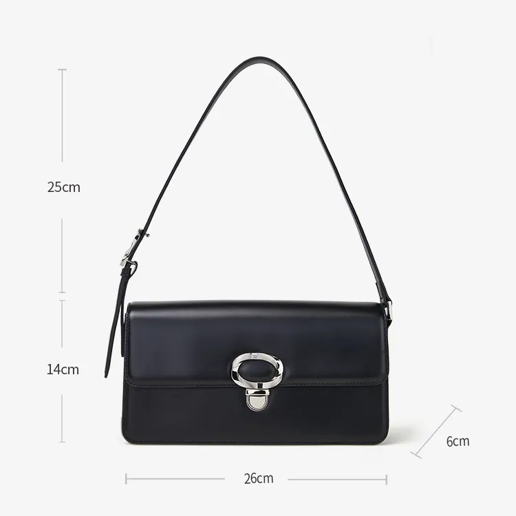 High-end Cowhide Leather Bags Handbags Women Famous Branded Bags Luxury Women