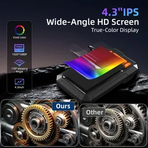 Caméra endoscopique industrielle P410, écran 4.3 pouces, caméra endoscopique HD 1080P, <span class=keywords><strong>objectif</strong></span> 8mm, étanche IP67, 8 LED, câble rigide de 2M - Product Image 3
