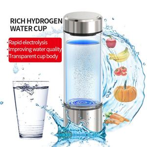 Bouteille d'eau hydrogénée personnalisée avec logo, intelligente, portable, rechargeable, générateur d'eau riche en hydrogène, filtre H2, tasse hydrogénée - Product Image 2