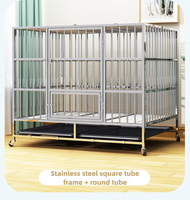 Usine chinoise, vente en gros, cage pour chien sur mesure, en acier inoxydable, pour grands chiens