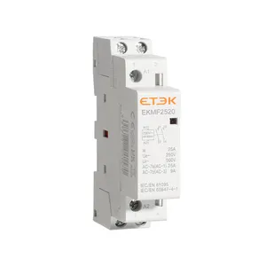 ETEK Modular Contactor 220v/110V/24V 2 Pole NO/NC AC /DC Type 2p 16A 25A 63A 40A Electric Mini Contactors