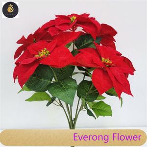Decoración navideña <span class=keywords><strong>Flor</strong></span> <span class=keywords><strong>de</strong></span> <span class=keywords><strong>Pascua</strong></span> 50cm <span class=keywords><strong>Flor</strong></span> <span class=keywords><strong>de</strong></span> <span class=keywords><strong>Pascua</strong></span> <span class=keywords><strong>de</strong></span> terciopelo <span class=keywords><strong>artificial</strong></span> en <span class=keywords><strong>maceta</strong></span> - Product Image 5