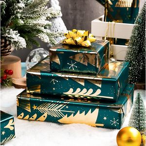 MAYPLUSS <b>Wrap</b> <b>Paper</b> <b>Roll</b> 17 Inch X 33 Feet Metallic Green Christmas Gift Wrapping Eco-Friendly Craft Use - Product Image 2