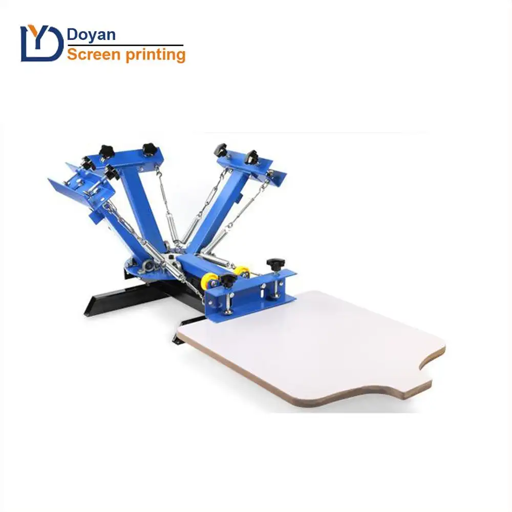 4 Color 1 Station Screen Printing Machine with micro registration