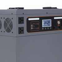 Station d'alimentation portable à onde sinusoïdale pure 3500W, batterie de secours mobile pour la maison, le camping-car, le camping et les situations d'urgence, Chine, autre type de batterie