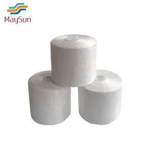 Raw white 12s polyester spun yarn 100 PES virgin yarn
