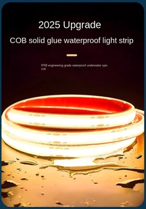 ไฟแถบ LED COB แรงดันสูง 110V 220V พร้อมปลั๊ก แบบไร้จุด กันน้ำ ยืดหยุ่นได้ สำหรับบ้าน ห้องนั่งเล่น ห้องนอน - Product Image 4