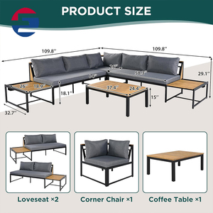 Conjunto de Muebles de Patio Modernos con Mesa Pequeña para Exteriores, Juego de Bar para Patio con Sillas para Balcón, Sillas para Patio Exterior - Product Image 5