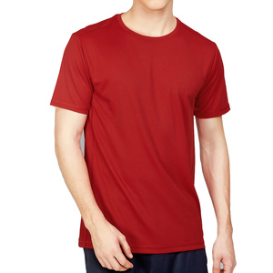 เสื้อยืดผู้ชายสไตล์มินิมอลที่มีสไตล์สีพื้นด้วยผ้าฝ้าย100% เป็นมิตรกับสิ่งแวดล้อมและแห้งเร็วสำหรับฝังรากลึกหรือสวมใส่ด้วยตัวเอง - Product Image 4