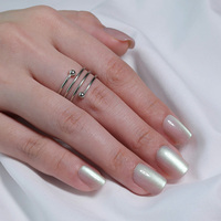 Faux ongles à presser en ABS de haute qualité, sur mesure, forme cercueil, effet œil de chat, pour salon de manucure