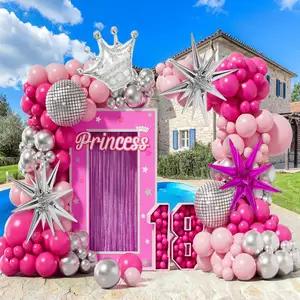 बेबी शावर, शादी, जन्मदिन पार्टी गुब्बारे पृष्ठभूमि डी के लिए नए DIY गुलाबी गुब्बारा आर्क गारलैंड किट गोल्ड लेटेक्स गुब्बारे
