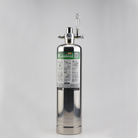 Sistema de CO2 para Acuario con Difusor Acrílico y Reactor de Cilindro de Acero Inoxidable de 2.4L, Ecológico, Certificado CE ROHS
