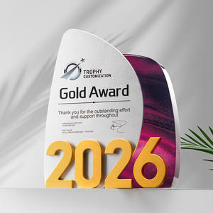 Trofeo <span class=keywords><strong>de</strong></span> Cristal <span class=keywords><strong>de</strong></span> Alta Gama para Reuniones Anuales, Diseño Personalizado, Entrega el Mismo Día, Premio a Empleados Destacados por su Aniversario - Product Image 4