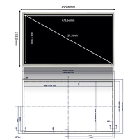 Panel LCD BOE 21.5 '' 1920x1080 FHD G215HAN01.201 Layar Menu Digital Modul LCD 21.5 Inci