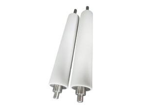 <span class=keywords><strong>Roller</strong></span> Konveyor Idler Tahan Aus Berlapis Silikon Putih dengan Poros untuk Konveyor Sabuk di Industri Mesin Pertanian - Product Image 4