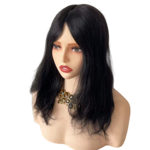 Mono Base <b>Toupee</b> With 2 Inch Thin PU Edge Hair Topper For Women - Product Image 4