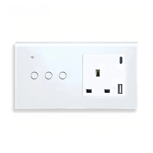 Tuya WiFi Switch & Outlet - Glass APP/Voice Control - No Neutral Required CE UKCA - Smart Home Wholesale/<b>USB</b>-Type-<b>c</b> Brazilian - Product Image 4