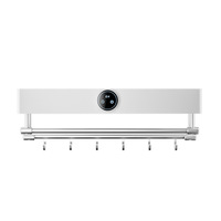 ELOILO Porte-serviettes chauffant électrique intelligent, séchoir à serviettes, étagère de rangement pour salle de bain, en plastique, moderne et minimaliste