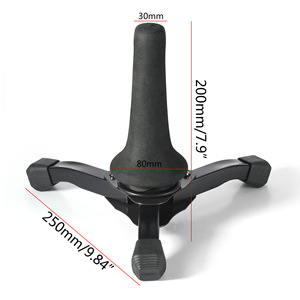 Support portable pour instruments à vent - Clarinette, flûte, oboe, saxophone et trompette - Support de sol pliable à trois pieds - Product Image 2