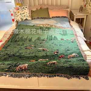 <b>Camping</b> Outdoor Blanket Decorative Wall Hanging Tapestry <b>Sofa</b> Throw Yarn Blanket Nap Cover Outdoor Mat Beach Towel Blanket - Product Image 6