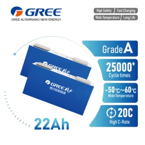 แบตเตอรี่ลิเธียมไททาเนต (LTO) แบบแท่งปริซึม 22Ah 2.3V สำหรับการชาร์จและปล่อยประจุเร็ว 20C ปลอดภัย แบตเตอรี่พลังงานยินหลง ทนอุณหภูมิได้หลากหลาย - Product Image 1